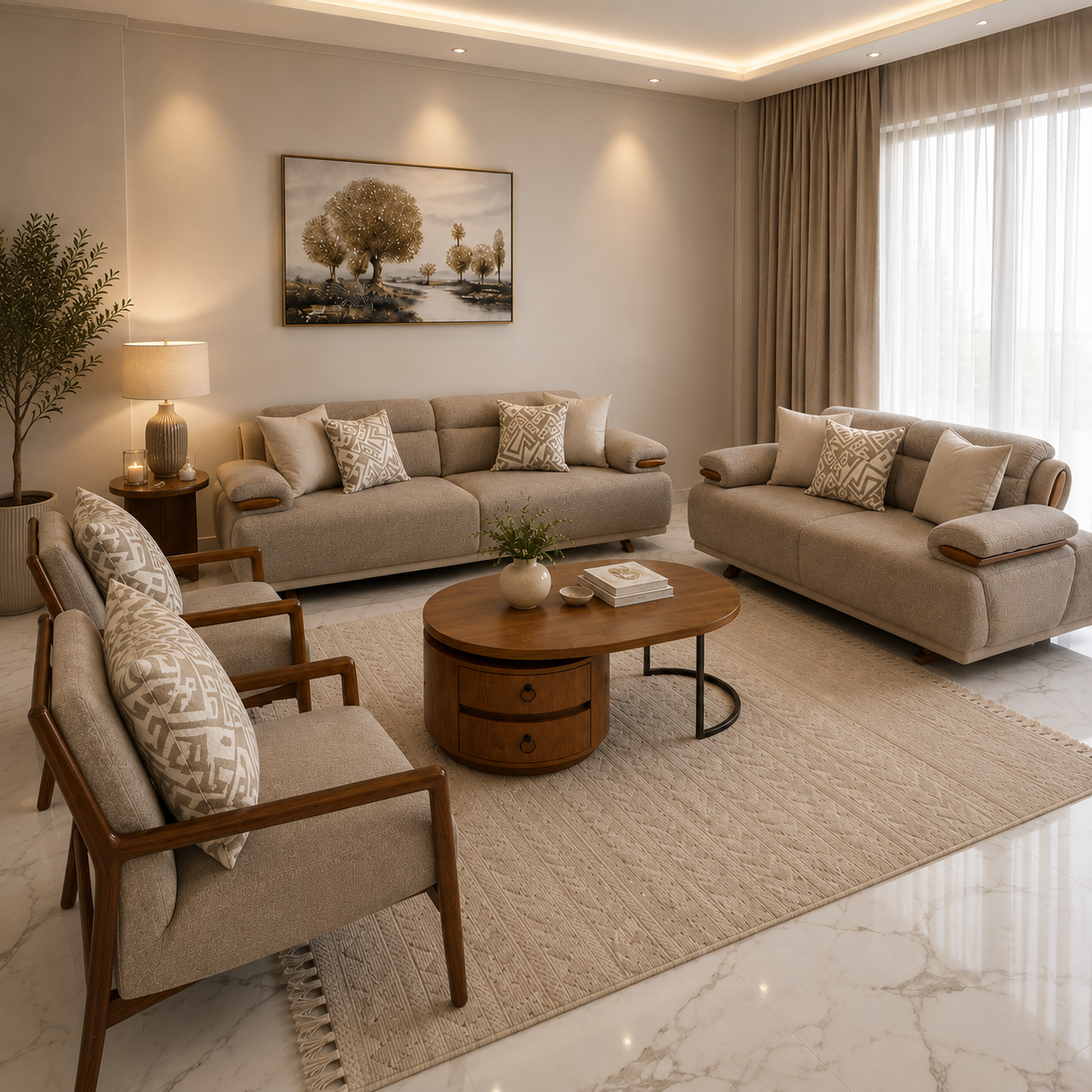 طقم جلوس مودرن - سكاي